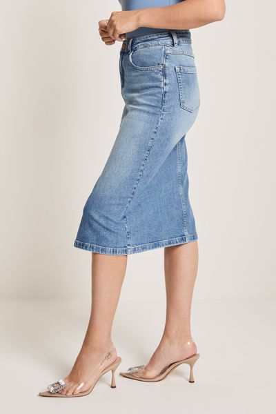 July denim skjørt, Cosmic Blue
